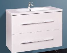 Wellis NINA 80 2 fiókos mosdószekrény 79x45x55 cm, fehér 17020516-556