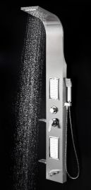 Wellis NAPOLI zuhanypanel, egykaros csaptelep, kézizuhany, esőztető, üveg polc 17020516-457