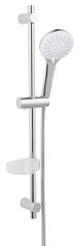 Ferro NESSA zuhanyszett, kézizuhannyal, zuhanyrúddal, króm N350B