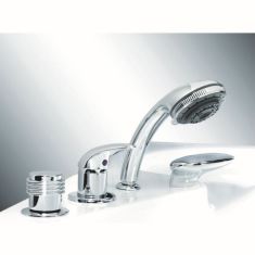 M-Acryl NIAGARA kádtöltő csaptelep, kihúzható zuhannyal, peremre szerelhető 8322