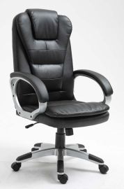 BipiLine Relax főnöki forgószék, ergonomikus irodai szék, Fekete