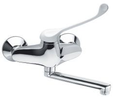 Ferro PADWA antimikrobiális fali orvosi mosdó csaptelep, króm BTPM3A