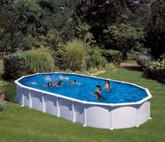 PONTAQUA FREE WHITE STAR oldaltámasz nélküli merevfalú medence 9.1x4.7x1.32 m FFA 874