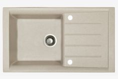 Marmorin PROFIR egymedencés gránit mosogató, csepegtetővel, homok 160113007