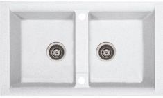 Marmorin PROFIR kétmedencés gránit mosogató, fehér 160203006