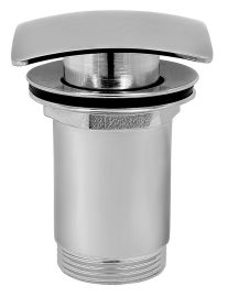 Ferro QUADRO click-clack lefolyószelep, túlfolyós mosdóhoz, G5/4”, króm S284