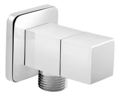 Ferro QUADRO sarokszelep G1/2x1/2, kerámiabetéttel, rozetta, króm Z294