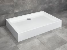 Radaway LAROS D szögletes, akril zuhanytálca, lábakkal szifonnal, 90x80 cm SLD8917-01