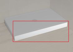 Radaway PAROS D szögletes, zuhanytálca előlap, jobbos, 90 cm 18832