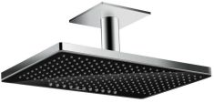 Hansgrohe Rainmaker Select 2 funkciós fejzuhany mennyezeti csatlakozással, fekete üveg 24004600