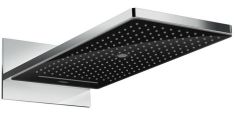 Hansgrohe Rainmaker Select 3 funkciós fejzuhany zuhanykarral, fekete üveg 24001600