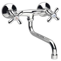 Ferro RETRO fali mosogató csaptelep, króm XR5