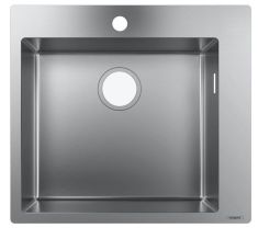 Hansgrohe S711-F450 beépített rozsdamentes mosogató 55x50 cm, 1 medencés, 1 lyukas 43301800