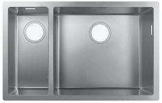 Hansgrohe S719-U655 pult alá építhető rozsdamentes mosogató, 1.5 medencés, 65.8x45 cm 43429800