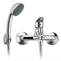 Ferro SMILE fali kádtöltő csaptelep, zuhanyszettel, króm BSM11