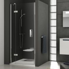 Ravak SMARTLINE SMSD2-100 B-balos, 2 részes zuhanyajtó, króm+transparent 0SLABA00Z1