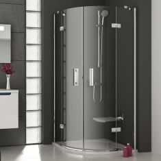 Ravak SMARTLINE SMSKK4-90 íves zuhanykabin, 90x90, króm keret/Trasparent edzett üveg 3S277A00Y1