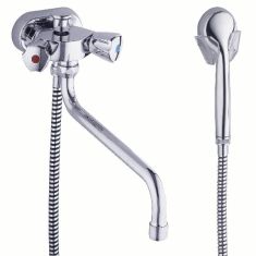 Kludi SPEZIAL kádtöltő- és zuhany csaptelep fali, zuhanyváltó, kézizuhannyal 254130515