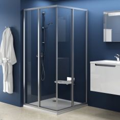 Ravak SUPERNOVA SRV2-75 S zuhanykabin tolóajtó, 75x185, fehér keret/Trasp. edzett üveg 14V30102Z1