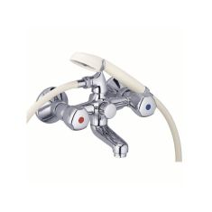 Kludi STANDARD fali kádtöltő- és zuhany csaptelep, fehér kézizuhany, gégecső 250070515
