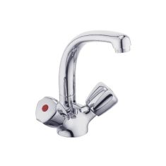 Kludi STANDARD mosdó csaptelep lefolyógarnitúrával, öntött kifolyó 210370515