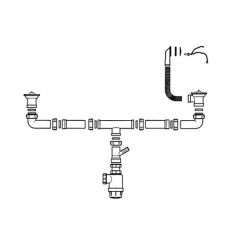 Teka Szelep csomag, kétmedencés 1 ½ gumidugós mosogatókhoz, 61001176"