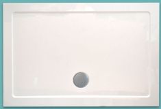 Wellis Szögletes akril zuhanytálca, lapos, 120x80x4 17020516-285