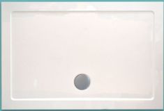 Wellis Szögletes akril zuhanytálca, lapos, 120x90x4 17020516-283