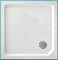 Wellis Szögletes akril zuhanytálca, magas, 90x90x15 17020516-280