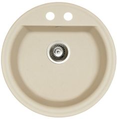 Marmorin TANAT egymedencés gránit mosogató, kerek, bézs 270803001