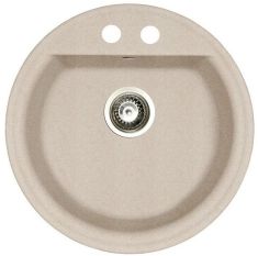 Marmorin TANAT egymedencés gránit mosogató, kerek, homok 270803007