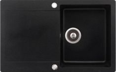 Teka CLIVO 45 BT-Q gránit mosogató, metál fekete, 78x49,5 cm 40148000