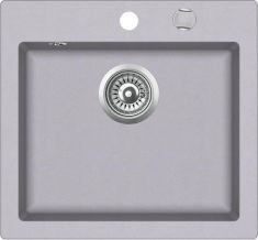 Teka CLIVO 50 S-TQ gránit mosogató, metál szürke, 49x45 cm 40148011