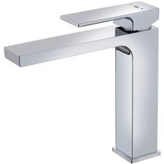 Teka SOLLER L magasított mosdó csaptelep, leeresztő nélkül, króm, 853861250