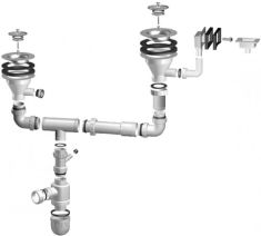 Teka Szelep csomag egy medencés gyümölcsmosós 3½ szűrős dugós mosogatókhoz 61001169"