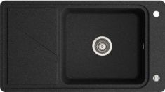 Marmorin TORRO egymedencés gránit mosogató, csepegtetővel, fekete 220113002