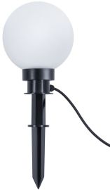 Trio BOLO kerti lámpa, földbe szúrható, d20 cm, E27, 1x23W, fehér-fekete R57042001