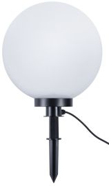 Trio BOLO kerti lámpa, földbe szúrható, d40 cm, E27, 1x23W, fehér-fekete R57044001