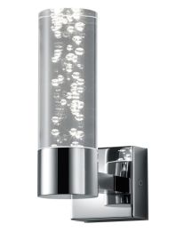 Trio BOLSA fali LED lámpa, króm, fém/akril, 7x19 cm, SMD, 1x3.2W 282410106