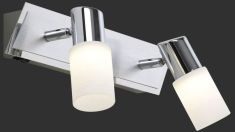 Trio CLAPTON spot lámpa, LED, 36x18.5 cm, SMD, 2x4.5W, króm-fehér 821470205