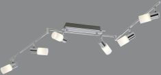 Trio CLAPTON spot lámpa, LED, 150x24 cm, SMD, 6x4.5W, króm-fehér 821410605