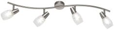Trio COLMAR spot lámpa, 79x19 cm, matt nikkel/transparent, E14, 4x28W, R80024007