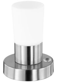 Trio CRISTO asztali LED lámpa, matt nikkel-fehér üveg, 4 Level touch, SMD, 1x4.5W 529690107