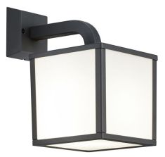 Trio CUBANGO kültéri fali lámpa, 18x28 cm, LED, E27, 1x6W, antracit szürke 221560142