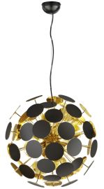 Trio DISCALGO függőlámpa, d54 cm, matt fekete, E14, 6x40W 309900632