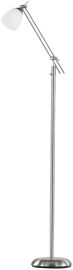 Trio ICARO állólámpa, E27, 1x60W, matt nikkel-fehér 4035011-07