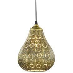 Trio JASMIN függőlámpa, öreg réz, d19 cm, E14, 1x40W, 303700104