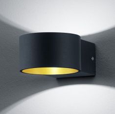 Trio LACAPO fali LED lámpa, SMD, 1x4.5W, matt fekete 223410132