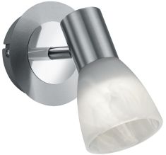 Trio LEVISTO spot lámpa, LED, E14, 1x6W, matt nikkel, alabástrom fehér üveg 871010107