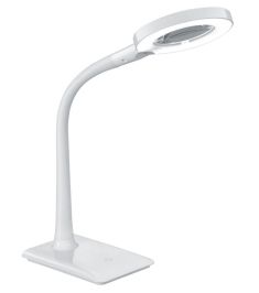 Trio LUPO nagyítós asztali LED lámpa, SMD, 1x5W, 4 Level touch, fehér 527290101
